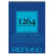 Альбом на спіралі Fabriano Mix Media 1264 А5 300 г/м2 15 арк (19100642)