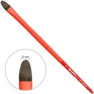 Пензлик соболь-мікс овальний Roubloff aqua soft-touch № 12 (Red oval - 12)