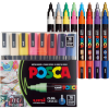 Набір акрилових маркерів Uni Posca PC-5M 1,8-2,5 мм 16 кольорів (PC5M16С)