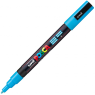 Маркер акриловий Uni Posca PC-3M 0,9-1,3 мм блакитний (PC3M62)