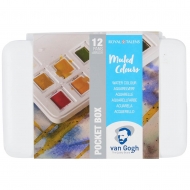 Набір акварельних фарб Van Gogh Muted Colours 12 кольорів 1,8 мл кювета + пензлик (20808644)