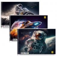 Альбом для малювання 30 аркушів 100г/м2 на спіралі (PB-SC-030-8525)