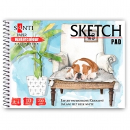 Альбом для акварелі SANTI Animals А4 Paper Watercolour Collection 200г/м2 10 аркушів (130516)