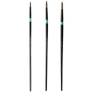 Пензлик синтетика круглий Green stripe KOLOS 1019 в асортименті