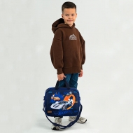 Шкільна текстильна сумка Kite Hot Wheels А4 темно-синя на блискавці з одним відділенням (HW25-589)