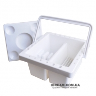 Мийка для пензликів DKART & CRAFT пластикова з кришкою 13*13*9см (94160446)