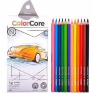 Набір кольорових олівців Marco ColorCore 12 кол d = 4.0 + 1 графітний НВ шестигранні (3100-12CB)