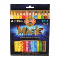 Набір кольорових олівців Koh-i-Noor MAGIC 12 шт + Блендер (340801)