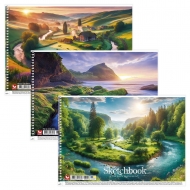 Альбом для малювання на спіралі Школярик 30 аркушів 120г/м2 (PB-SC-030-8034)