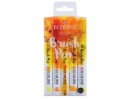 ВИВЕДЕНО Набір пензлів-ручок Brushpen Ecoline Royal Talens YELLOW 5 колір (11509902)